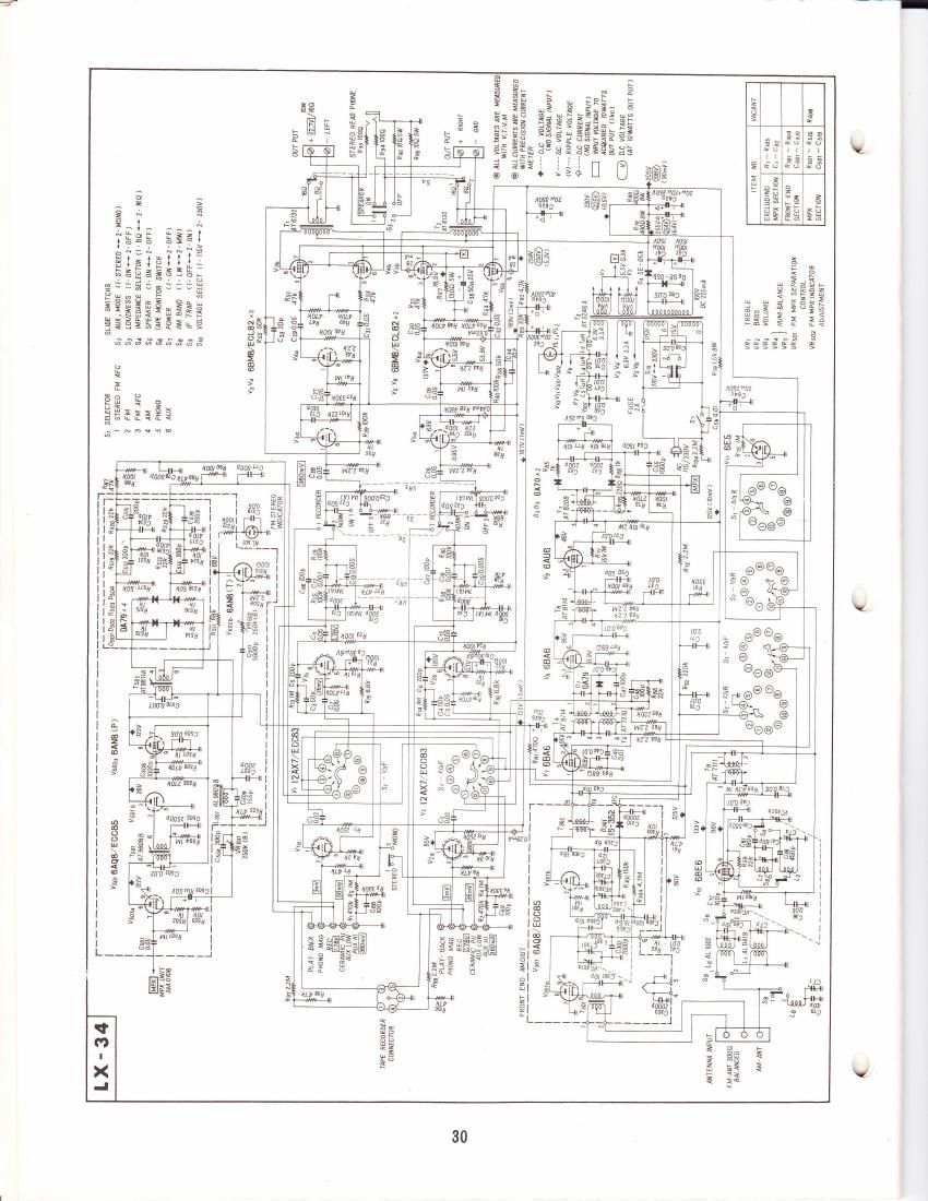 pioneer lx 34 schematic