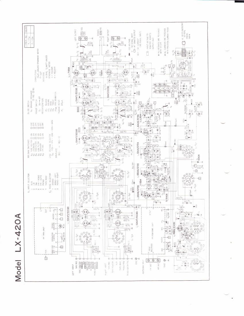 pioneer lx 420 a schematic
