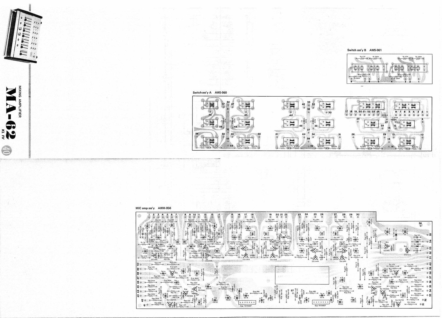 pioneer ma 62 schematic