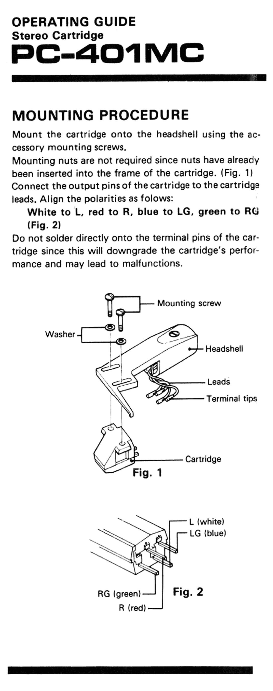 pioneer pc 401 mc owners manual