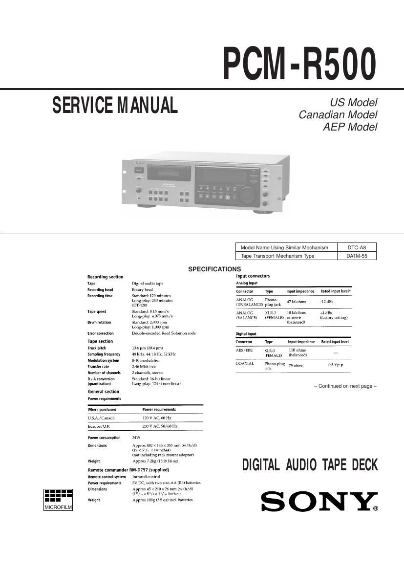 pioneer pcm r500 service manual