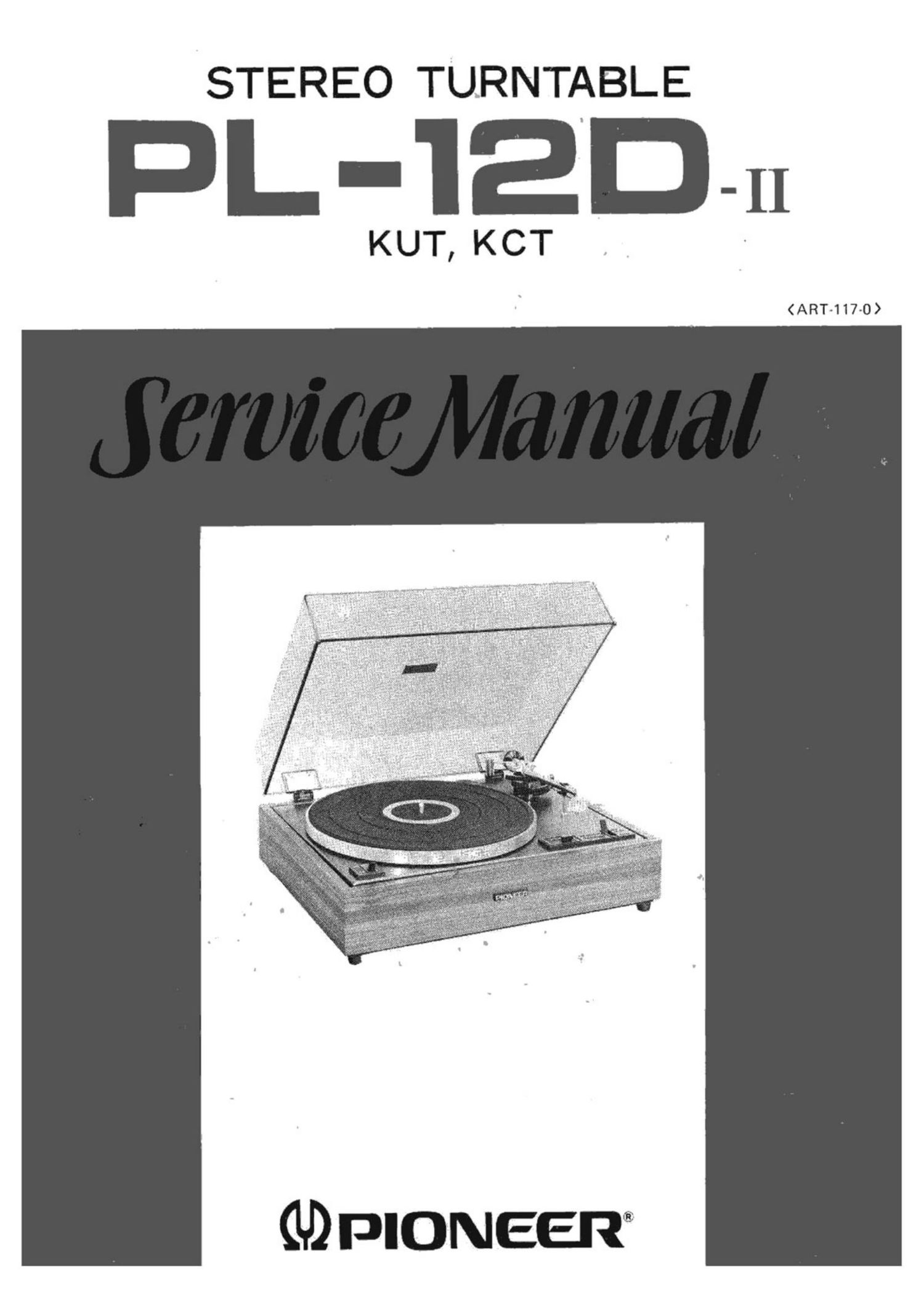 pioneer pl 12 d mk2 service manual