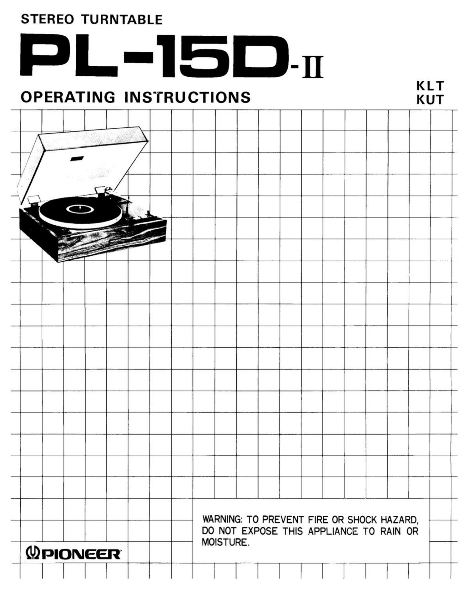 pioneer pl 15 d owners manual