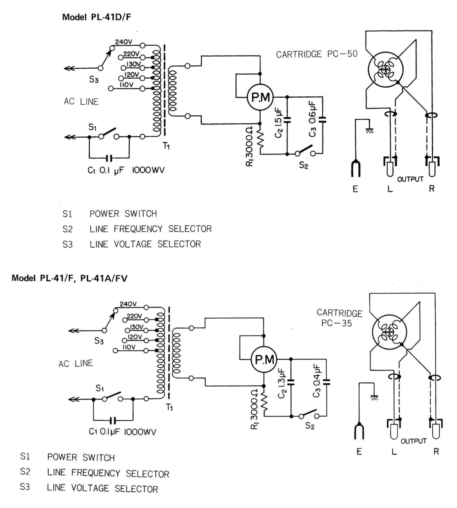 pioneer pl 41 schematic