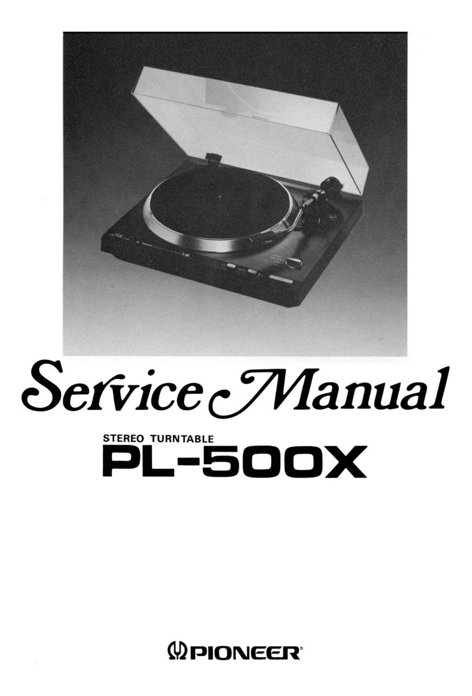 pioneer pl 500 x service manual