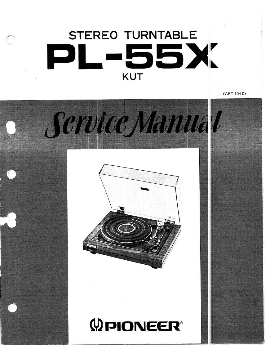 pioneer pl 55 x service manual