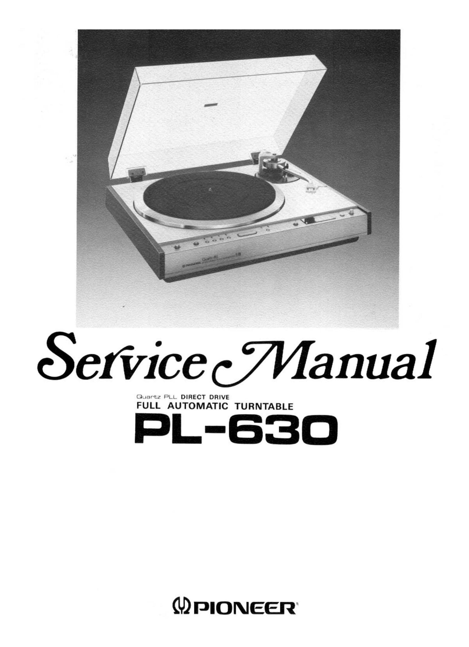 pioneer pl 630 service manual