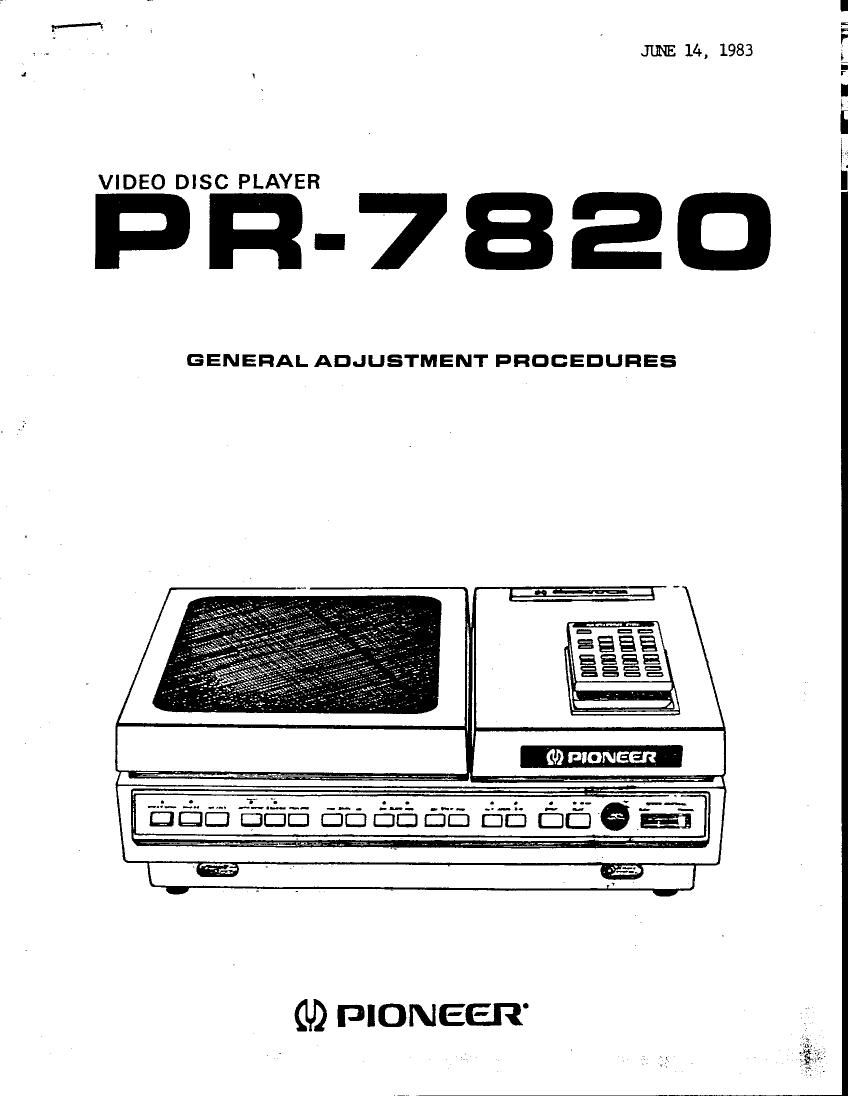 pioneer pr 7820 service manual