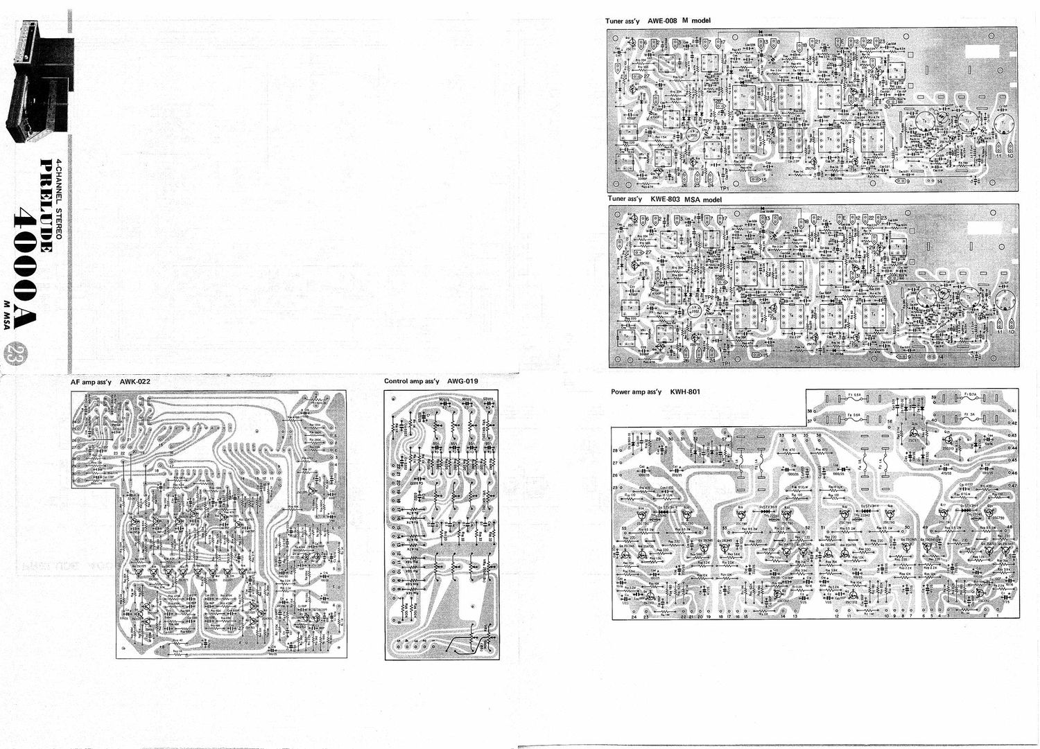 pioneer prelude 4000 a schematic