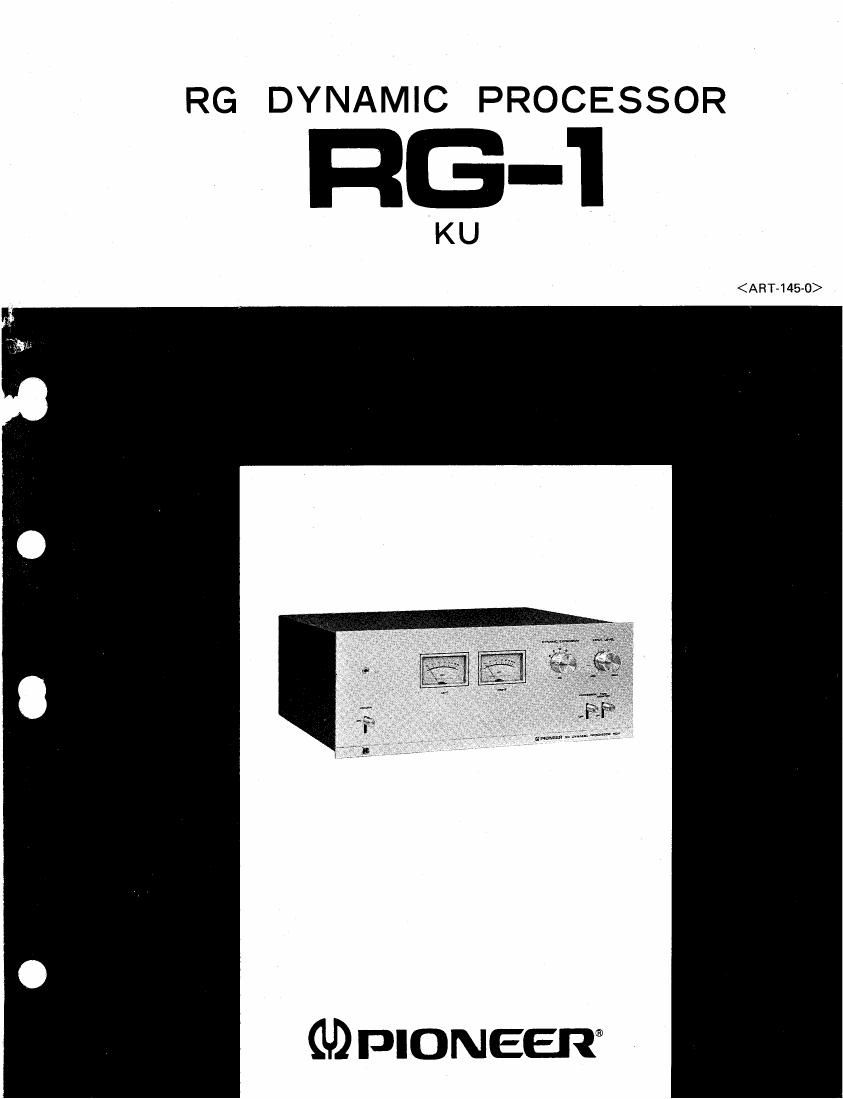 pioneer rg 1 service manual