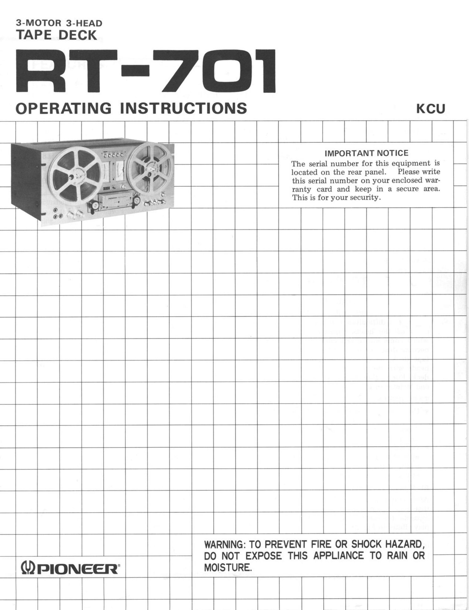 pioneer rt 701 owners manual