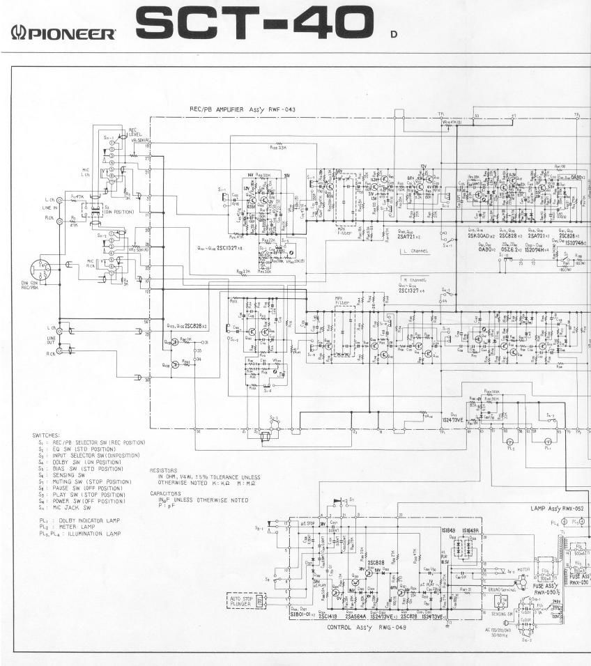 pioneer sct 40 schematic