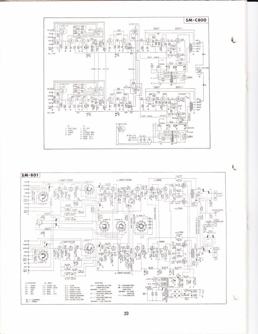pioneer sm 801 schematic