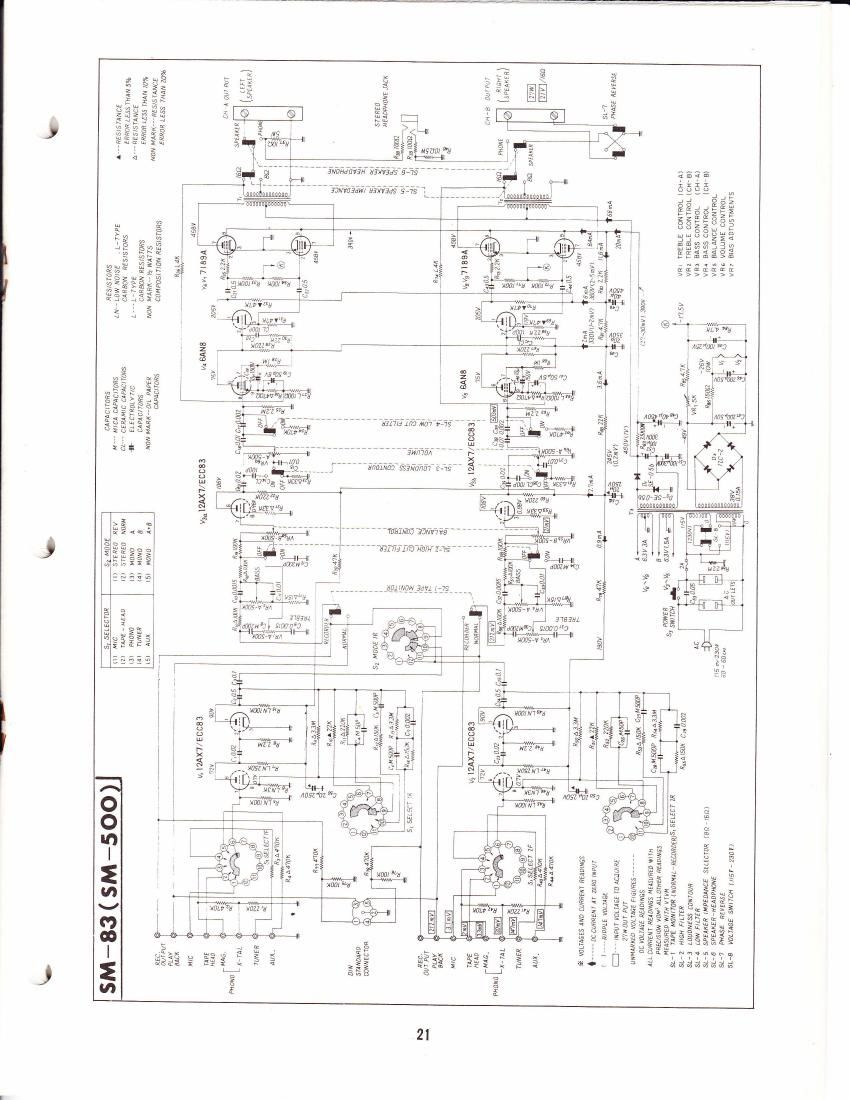 pioneer sm 83 schematic