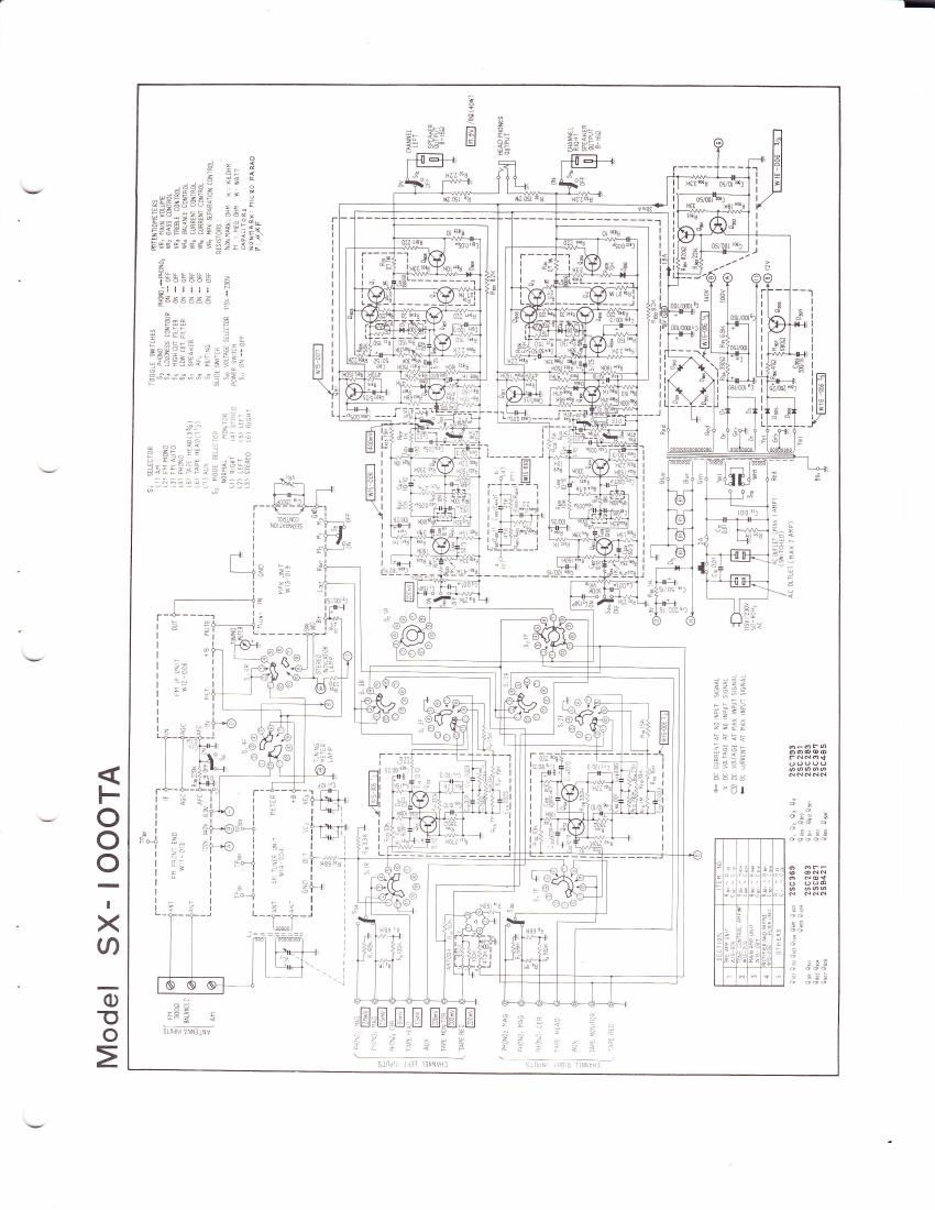 pioneer sx 1000 ta schematic