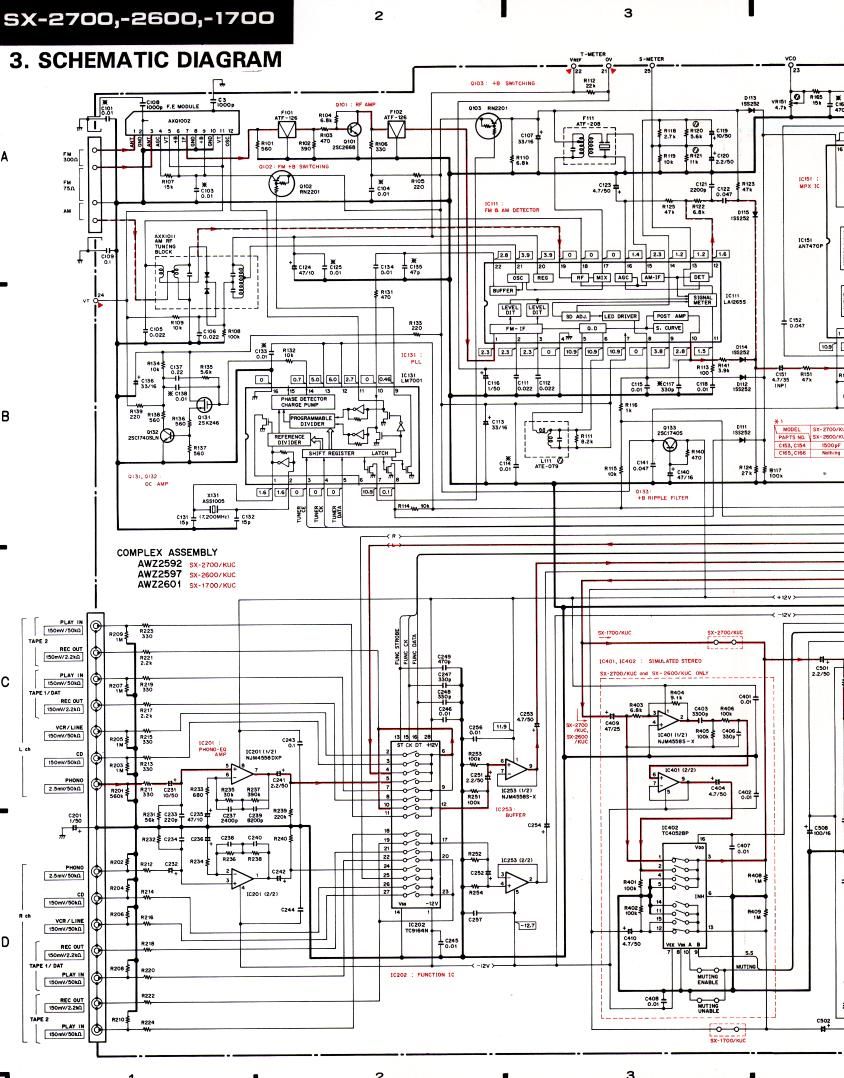 pioneer sx 1700 schematic