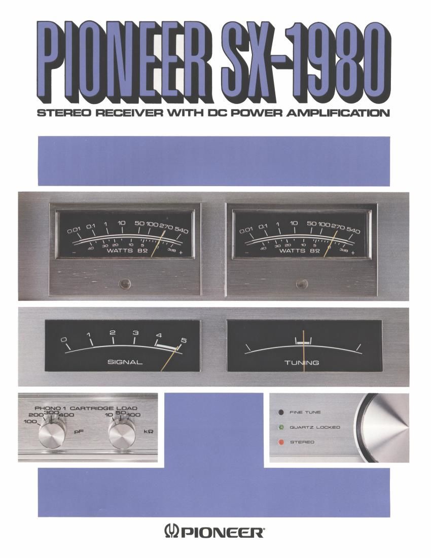pioneer sx 1980 brochure