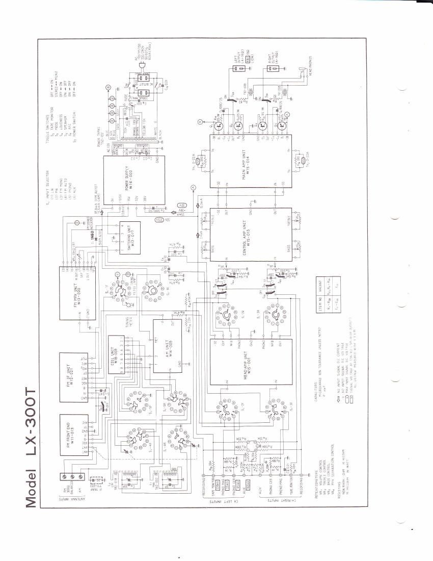pioneer sx 300 t schematic