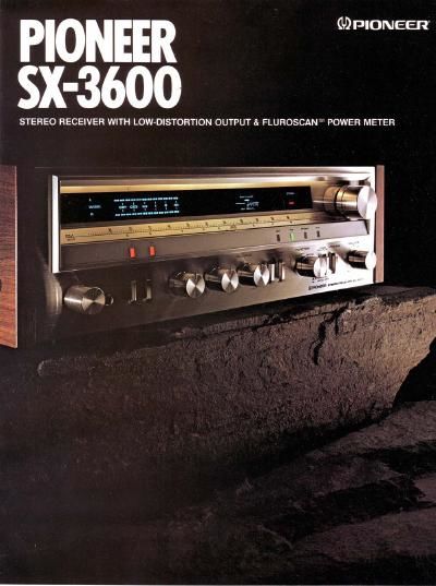 pioneer sx 3600 brochure