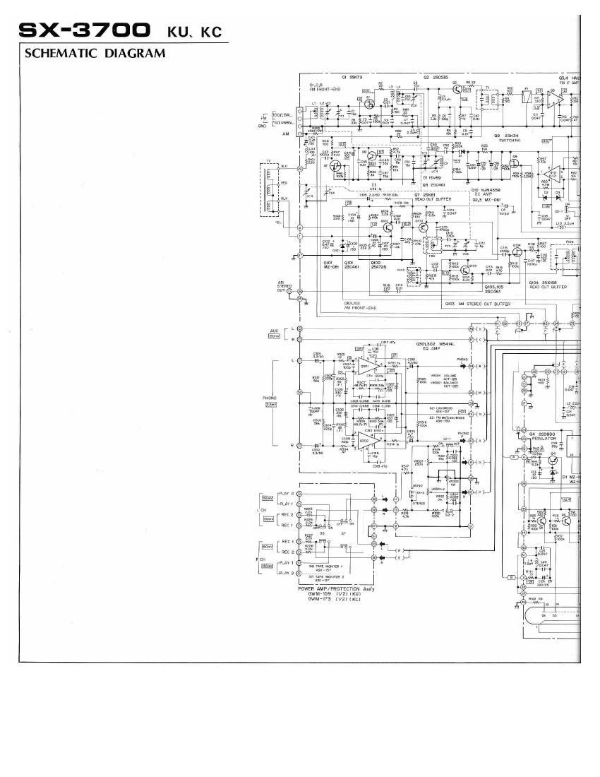 pioneer sx 3700 schematic