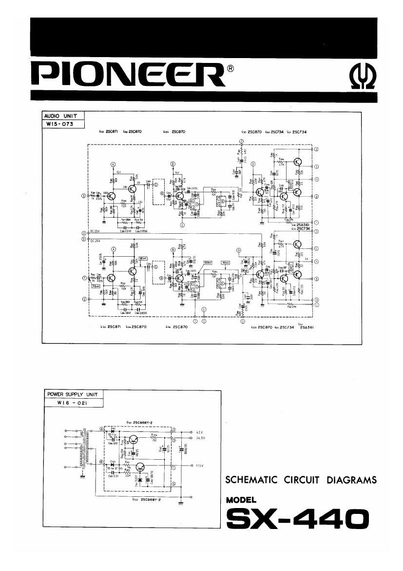 pioneer sx 440 schematic