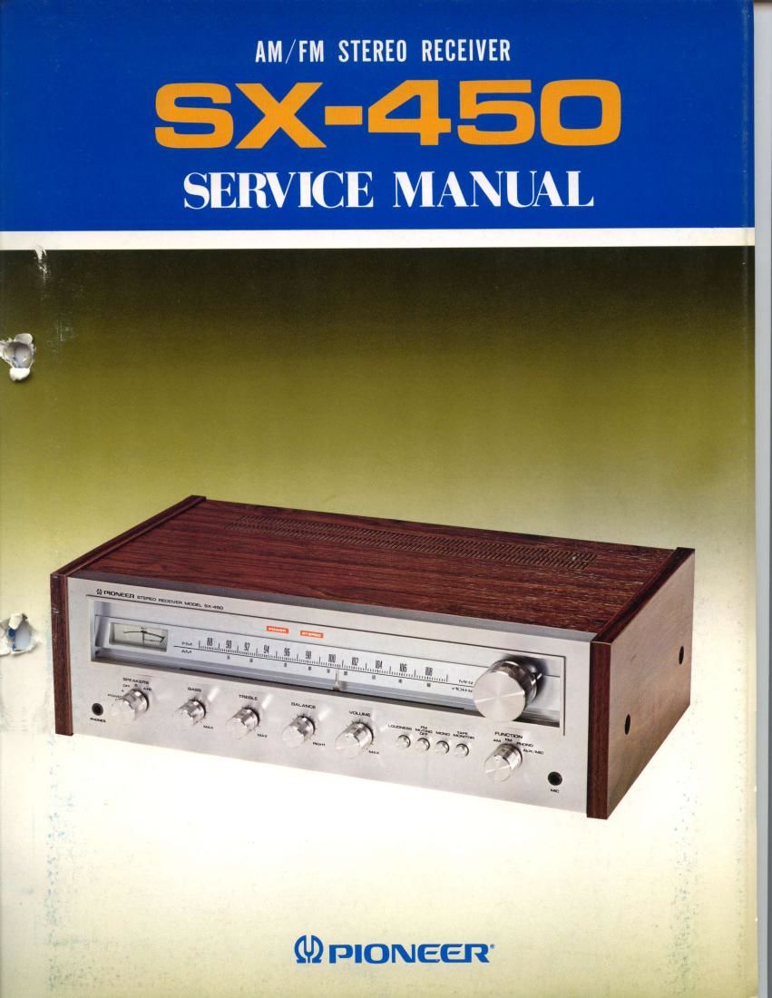 pioneer sx 450 service manual