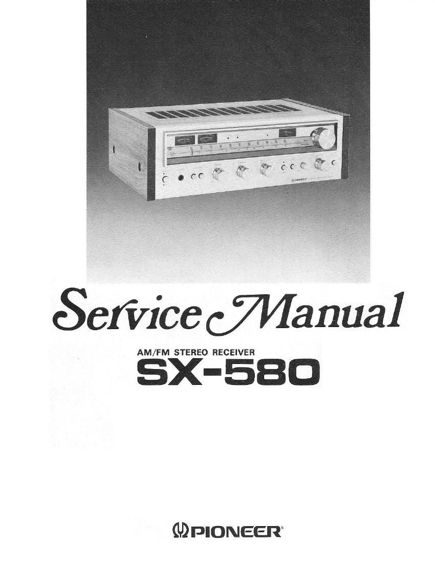 pioneer sx 580 service manual