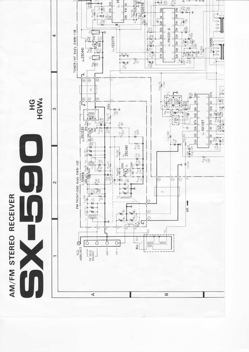 pioneer sx 590 schematic