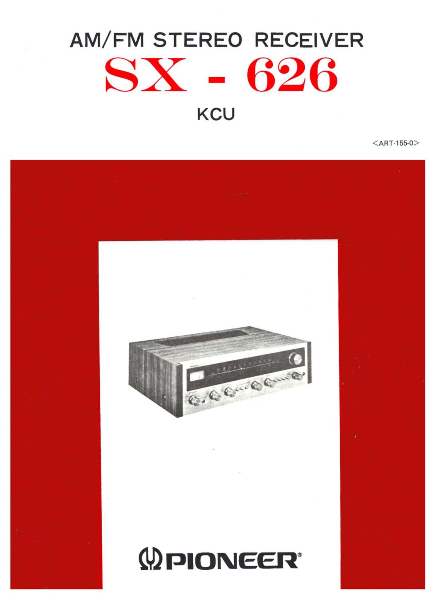 pioneer sx 626 service manual