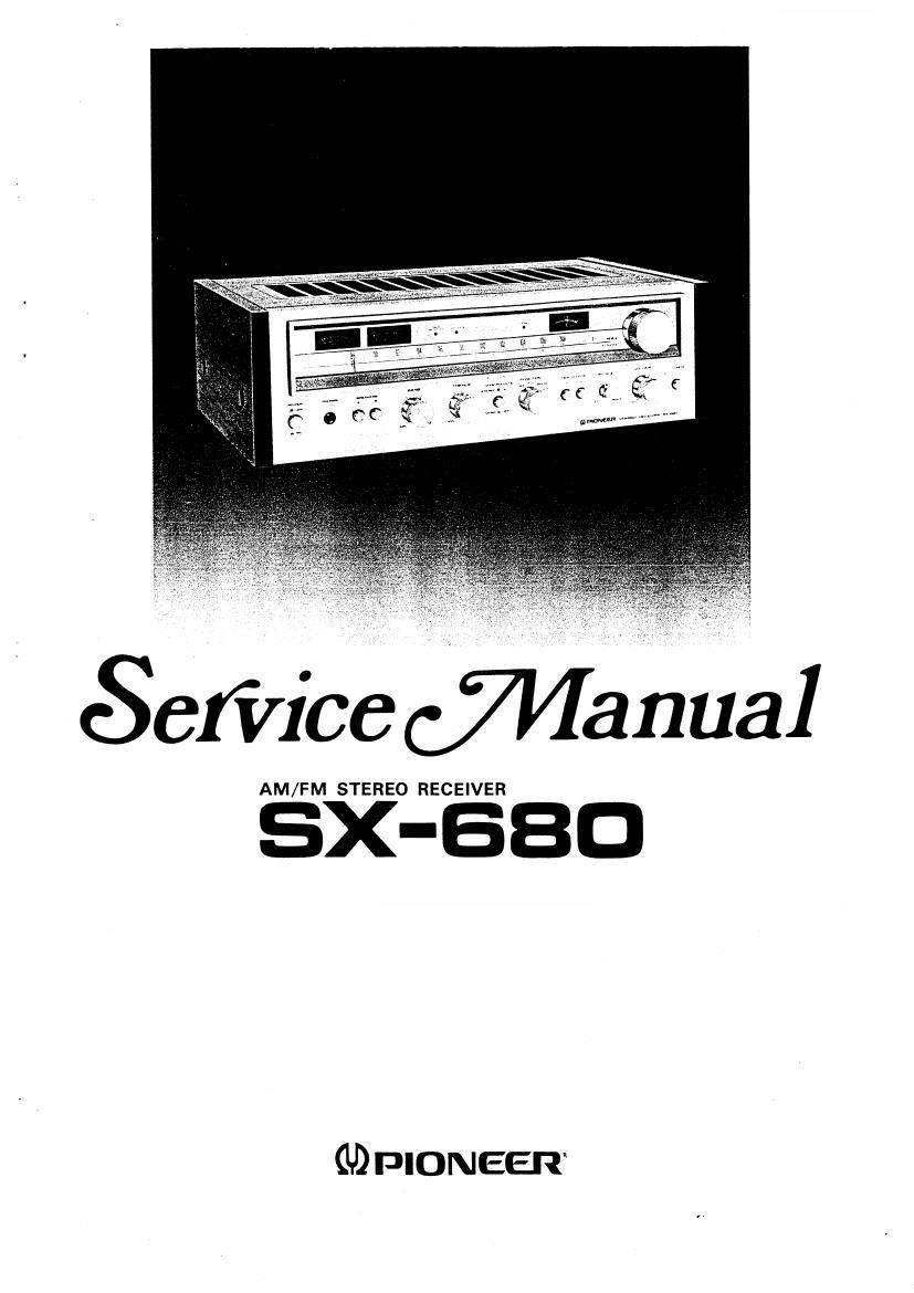 pioneer sx 680 service manual