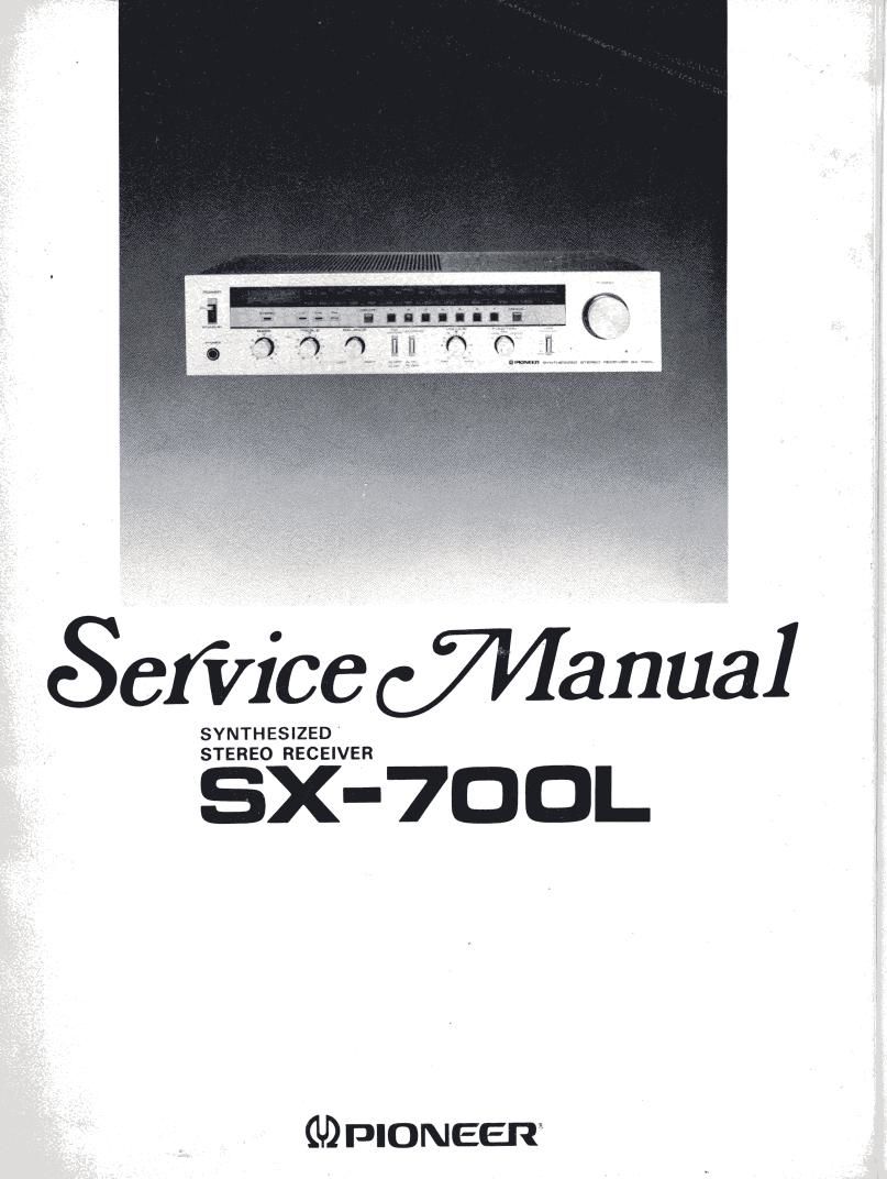 pioneer sx 700 l service manual