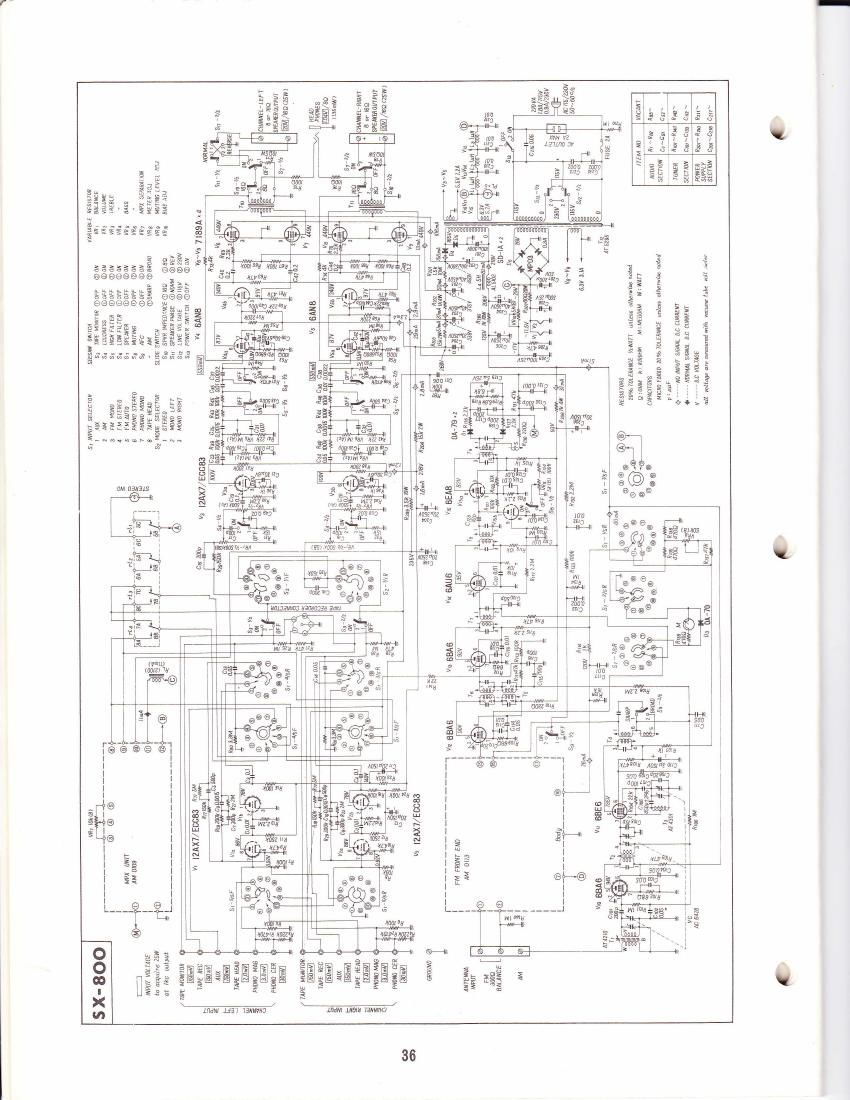 pioneer sx 800 schematic