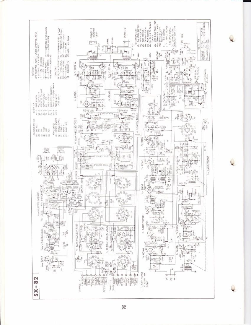 pioneer sx 82 schematic