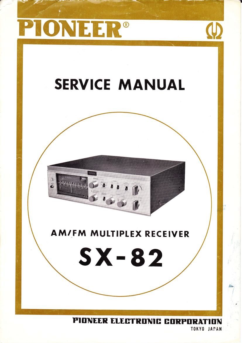 pioneer sx 82 service manual