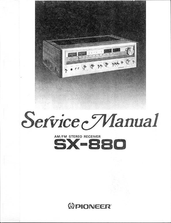 pioneer sx 890 service manual