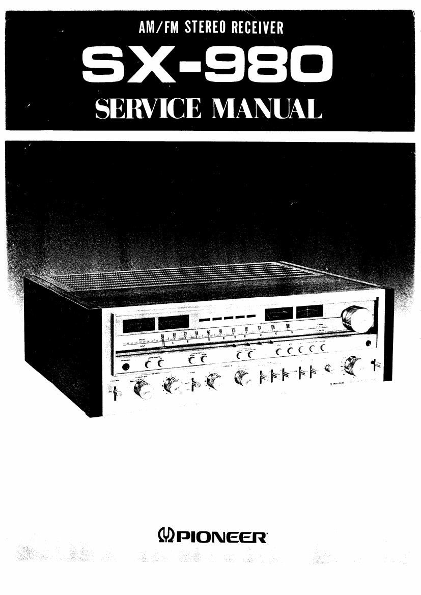 pioneer sx 980 service manual