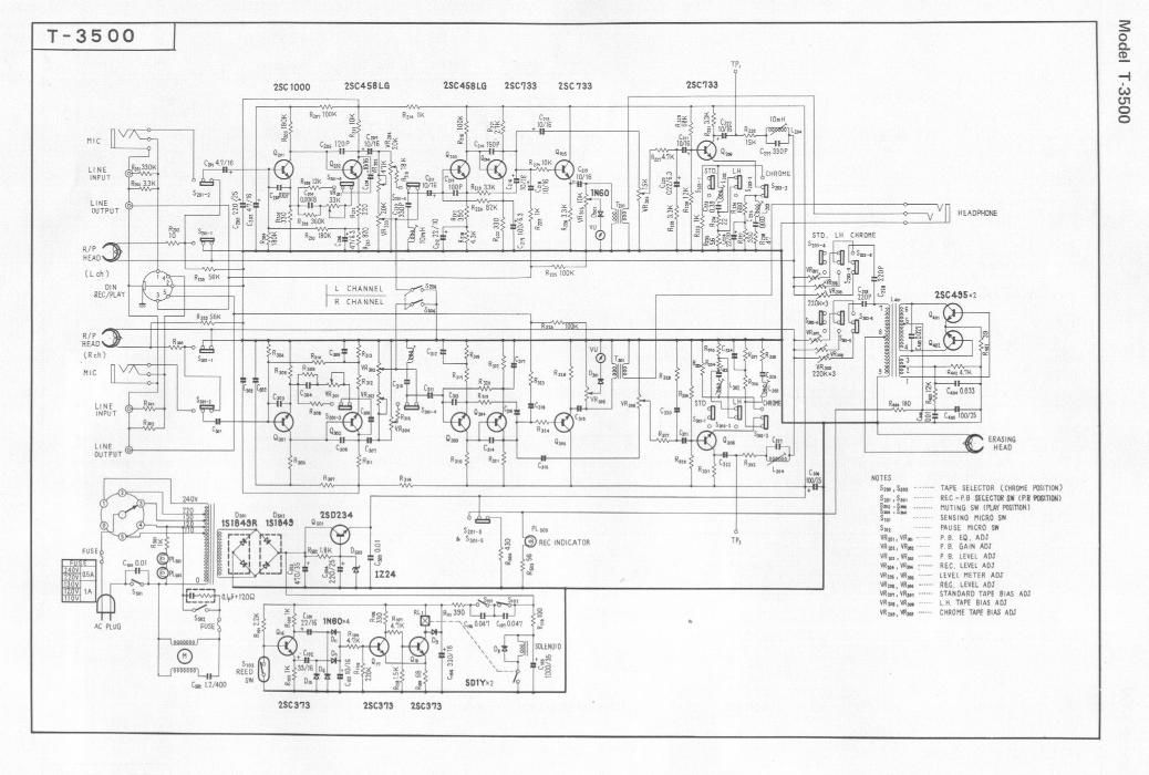 pioneer t 3500 schematic