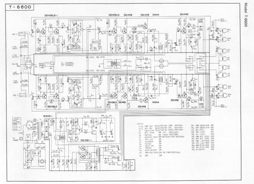 pioneer t 6600 schematic