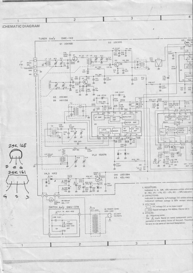 pioneer tx 408 schematic