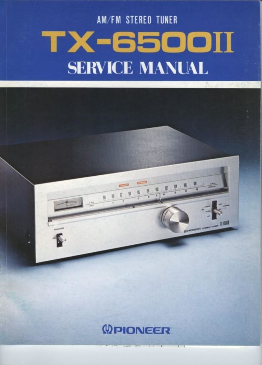 pioneer tx 6500 mk2 service manual