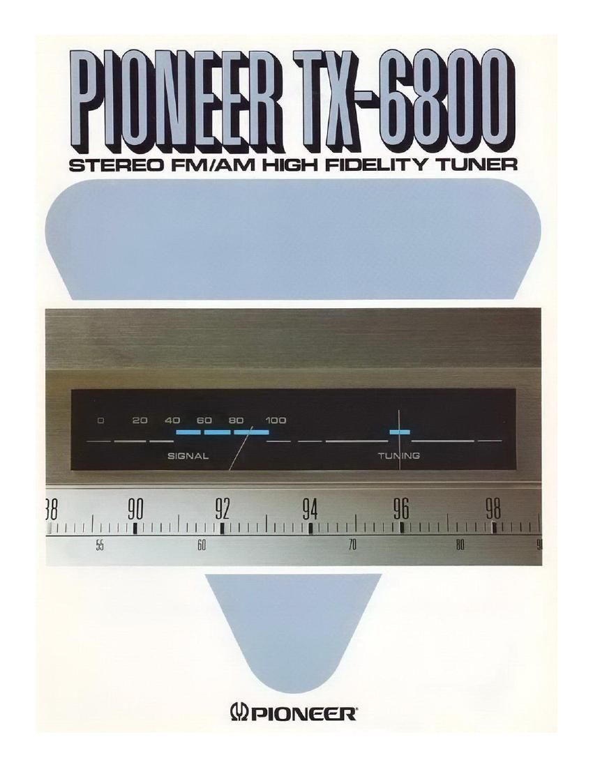 pioneer tx 6800 brochure