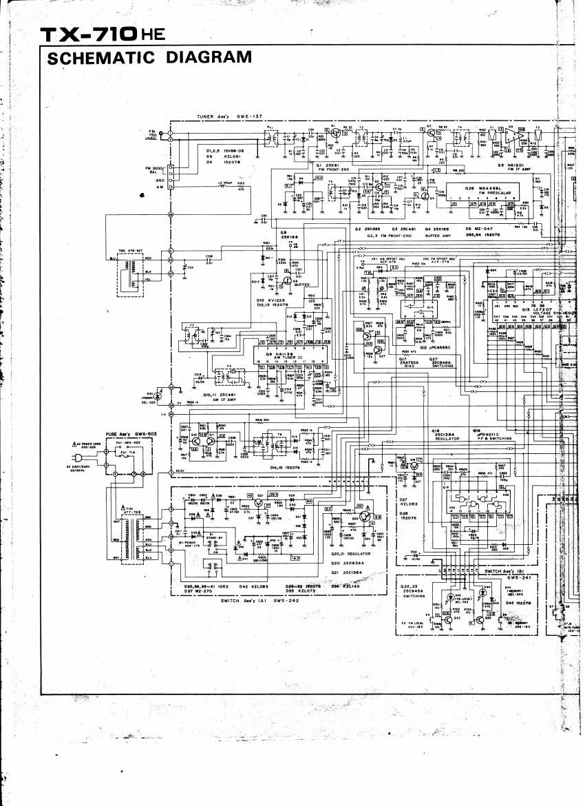 pioneer tx 710 schematic