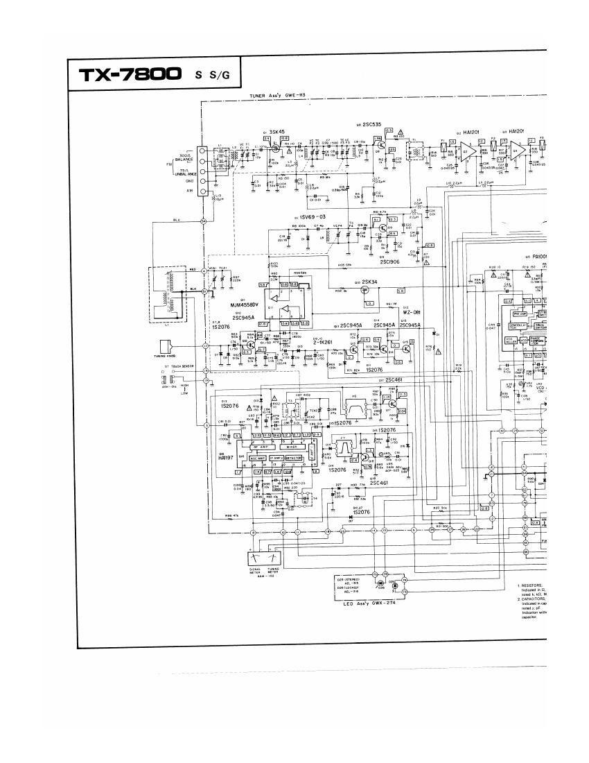 pioneer tx 7800 schematic