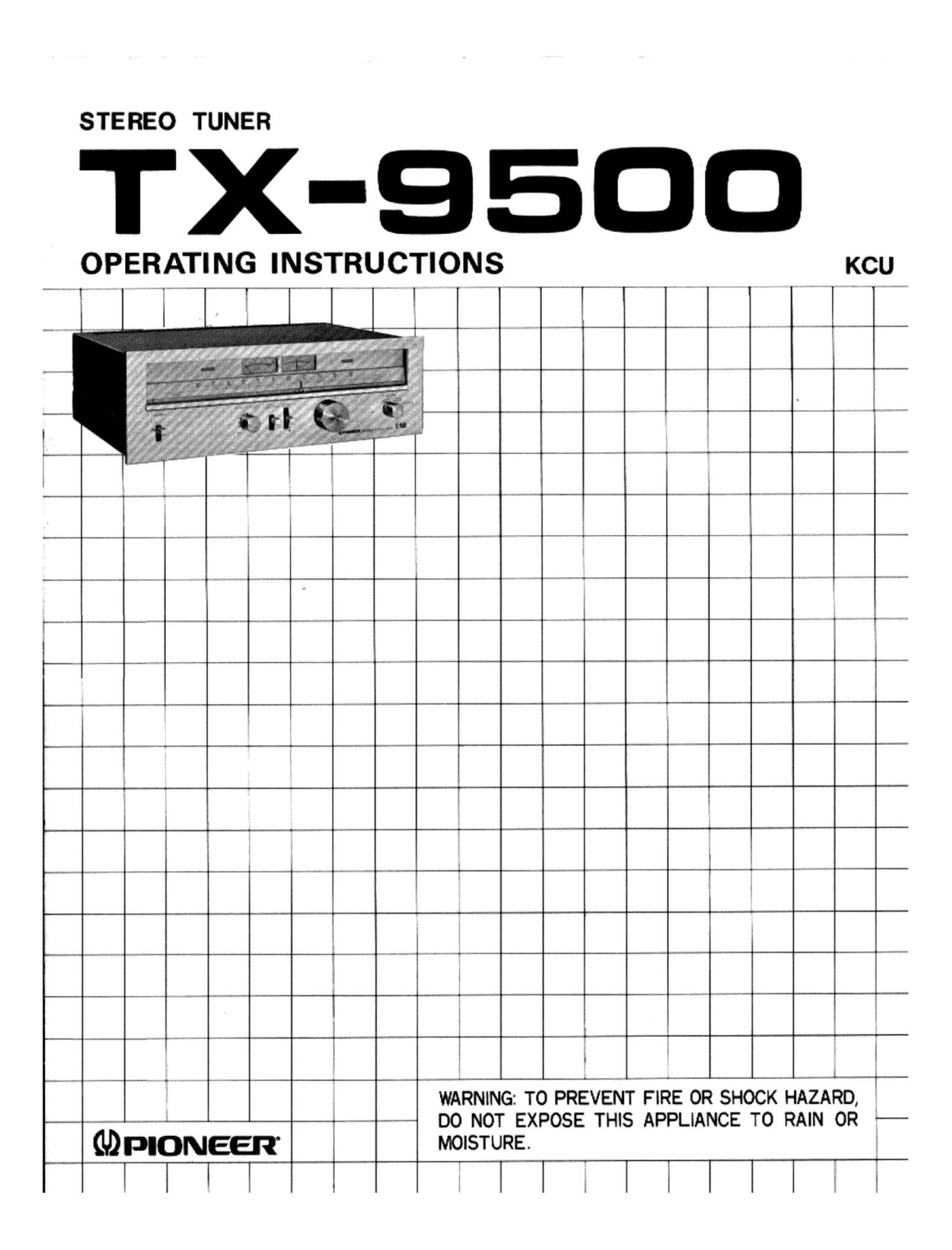 pioneer tx 9500 owners manual