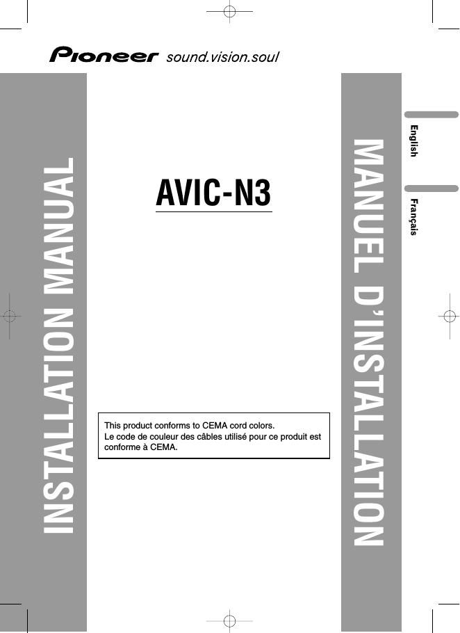 Pioneer AVIC N3 Owners Manual
