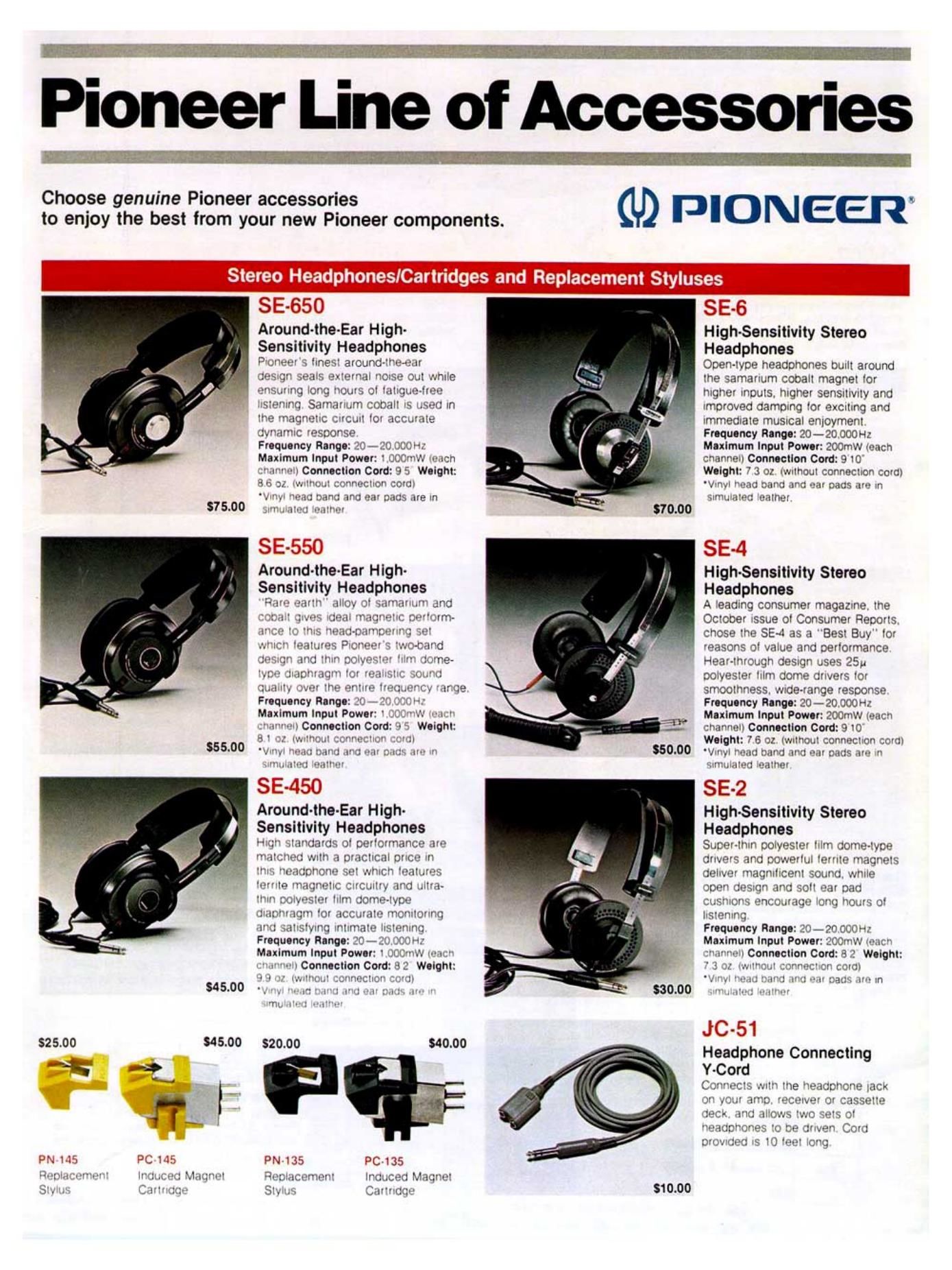 Pioneer Accessory Brochure