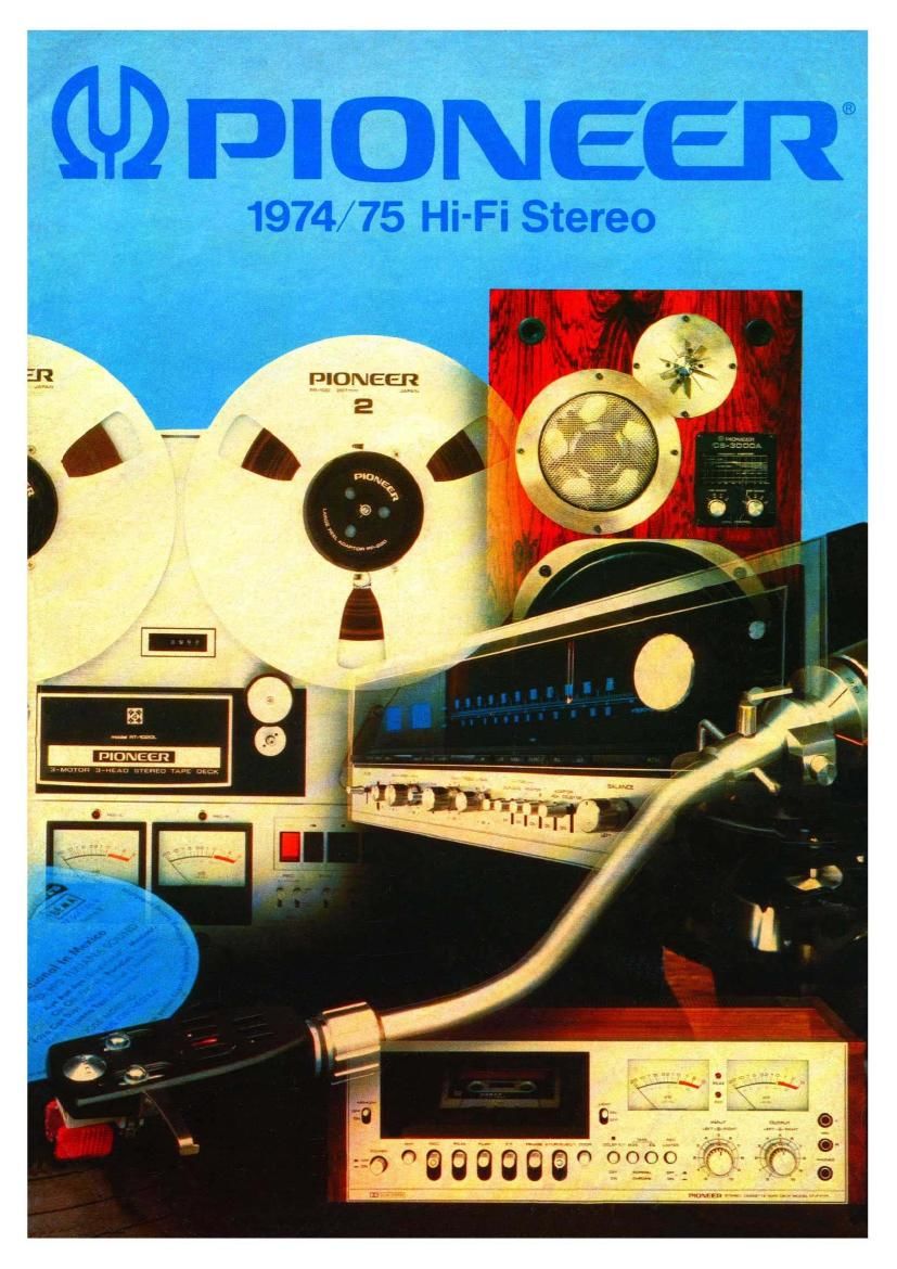 Pioneer Hifi Stereo 1974 75 Catalog