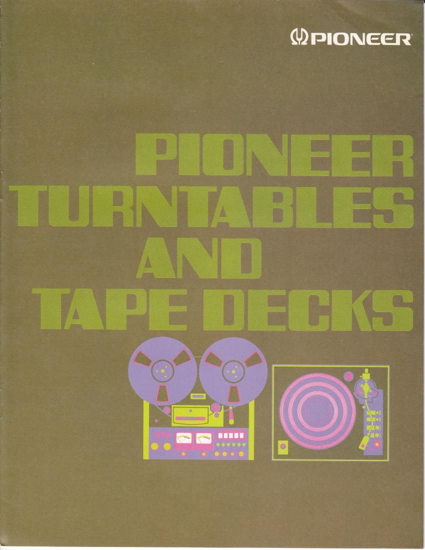 pioneer turntables tapedecks 1974 b