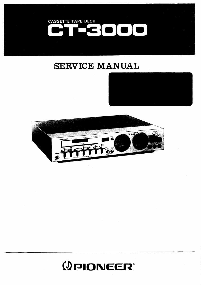 pioneer ct 3000 service manual