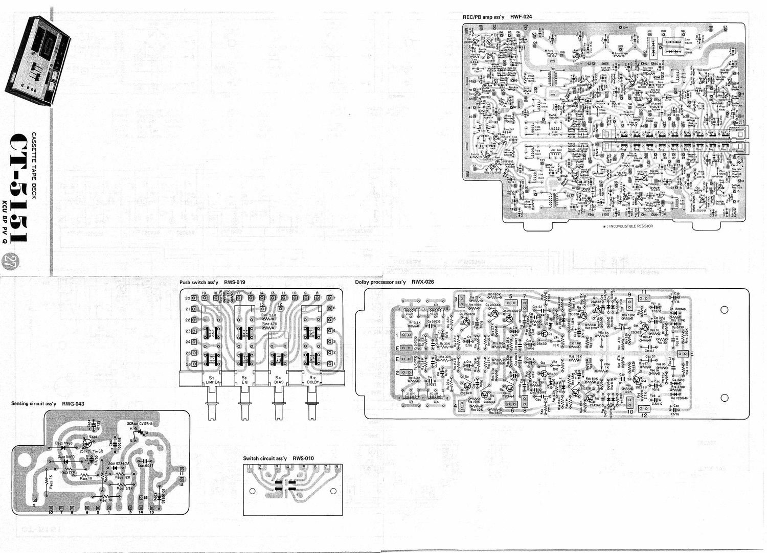 pioneer ct 5151 schematic